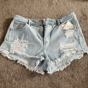 Pacsun Jean High-rise Festival Shorts